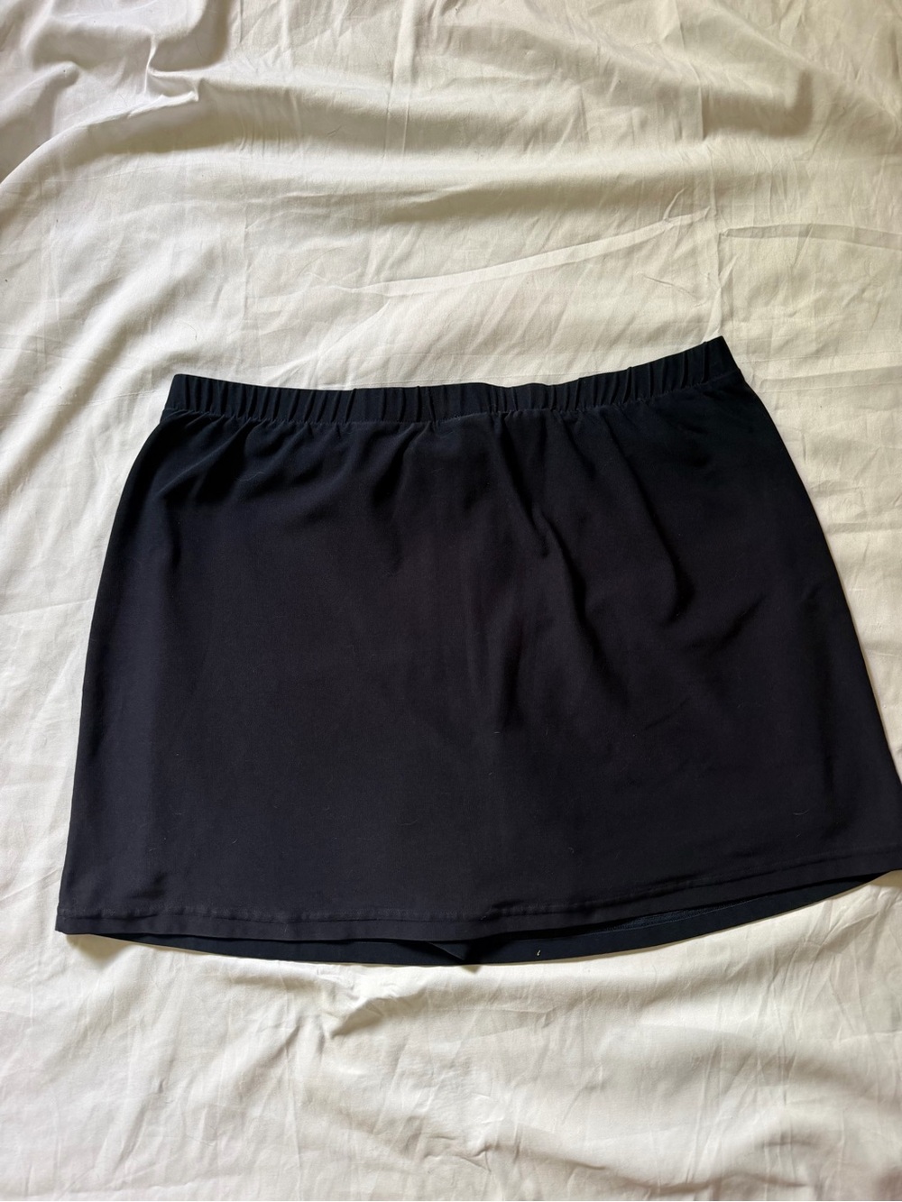 Nike Dri-Fit Womens Athletic Skirt Black Swoosh Size Large Tennis Golf Preppy - Picture 3 of 5